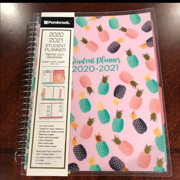 2020-2021 pineapple student planner NEW - Picture 1 of 12